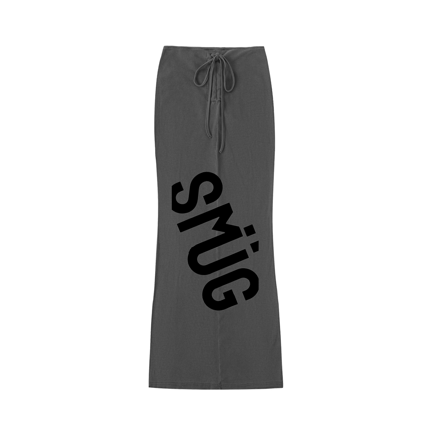 Dyed Washed Drawstring Maxi Skirt