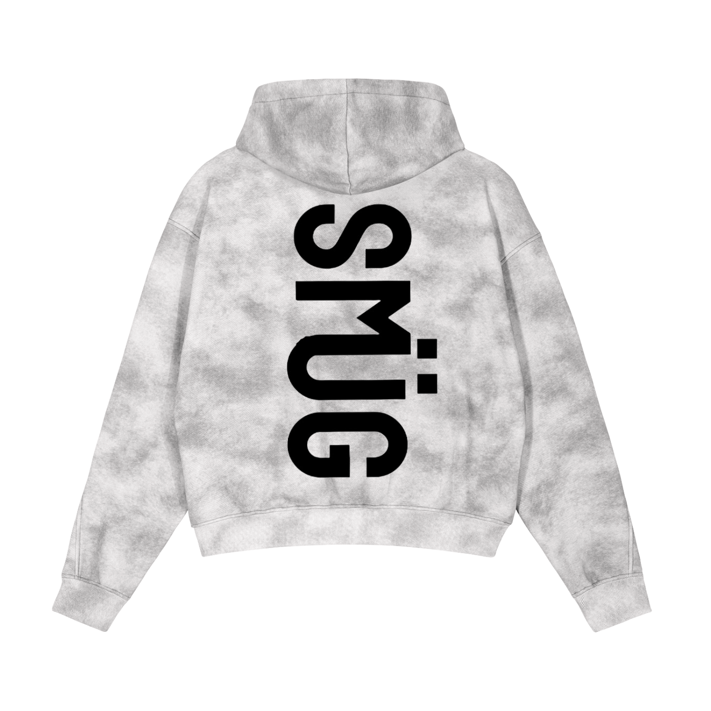 Dirty Washed Zip-Up Fleece Hoodie