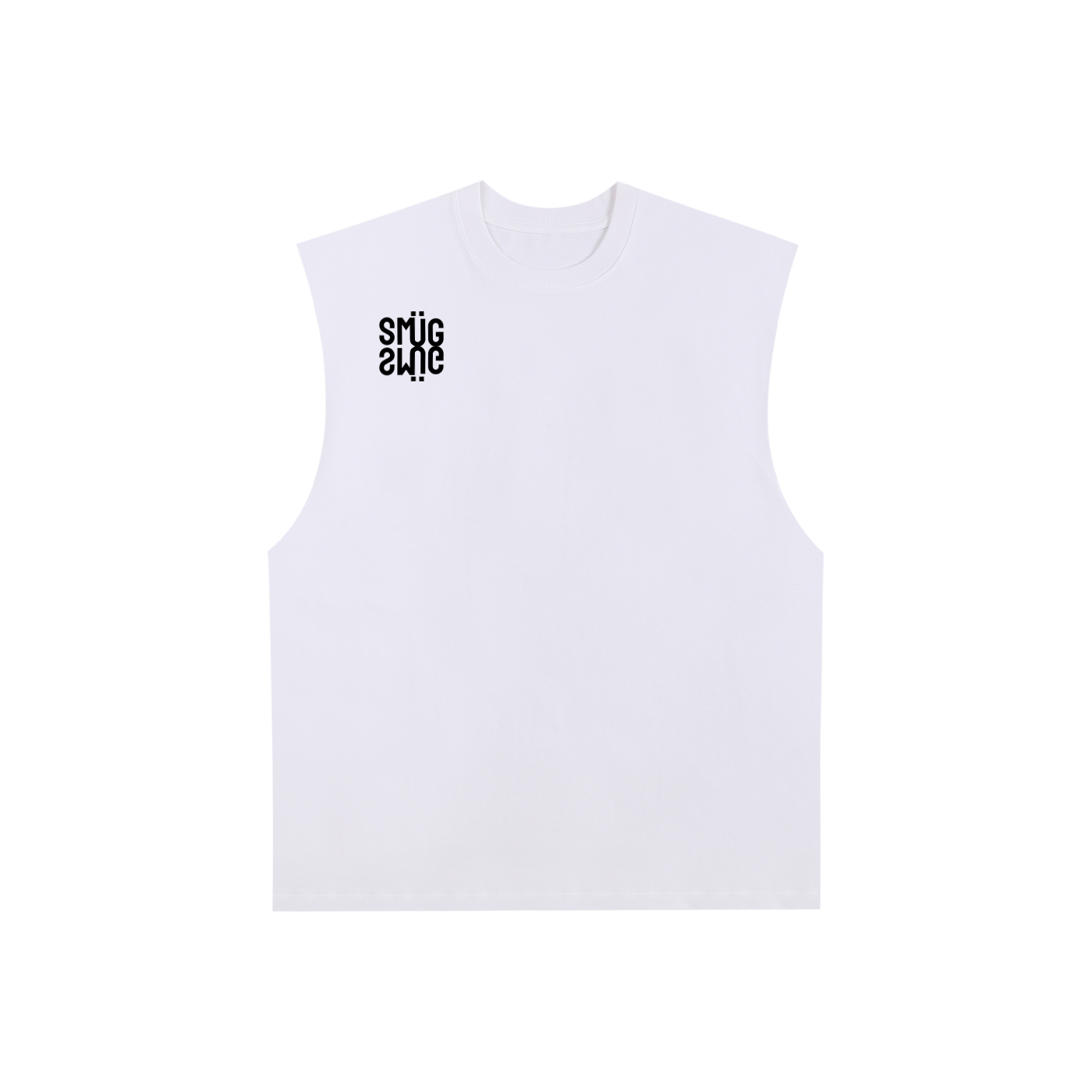 Raw Edge Cotton Tank Top