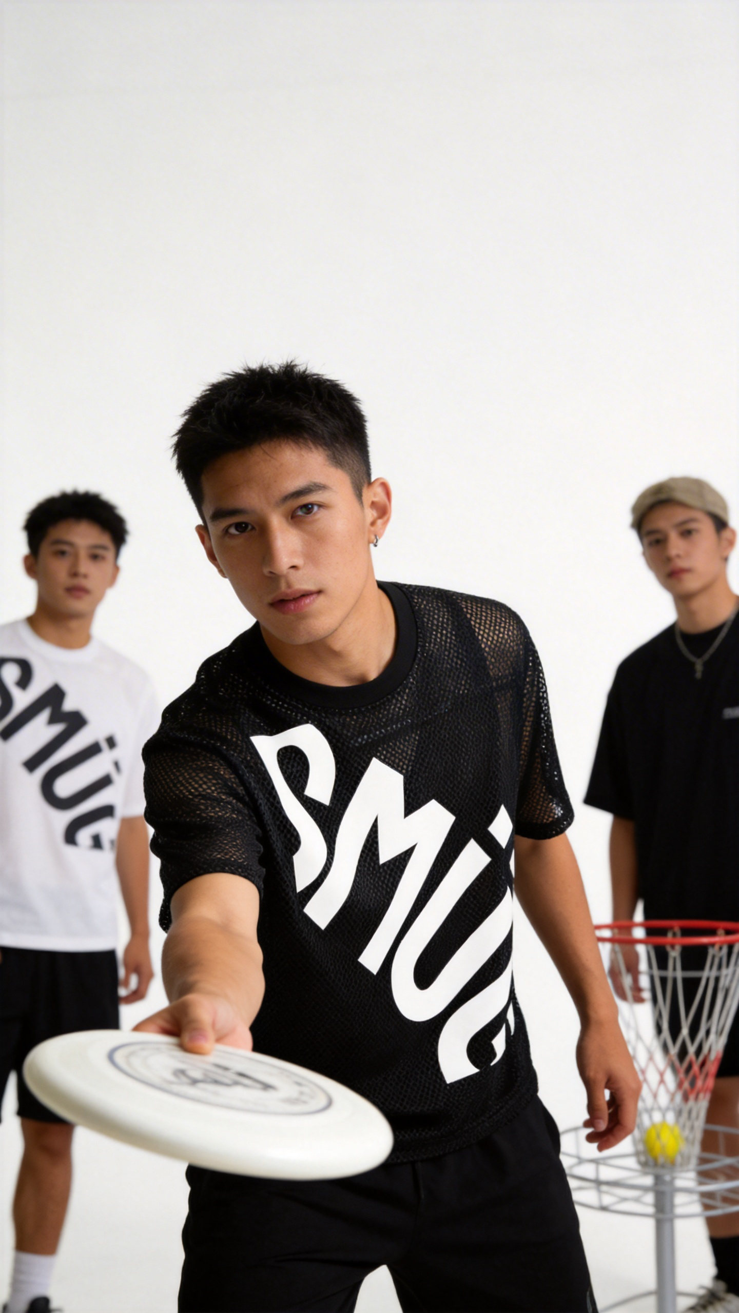 See-through Boxy Net T-Shirt