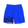 Mens Blue Swim Trunks SMÜG Logo on Front 