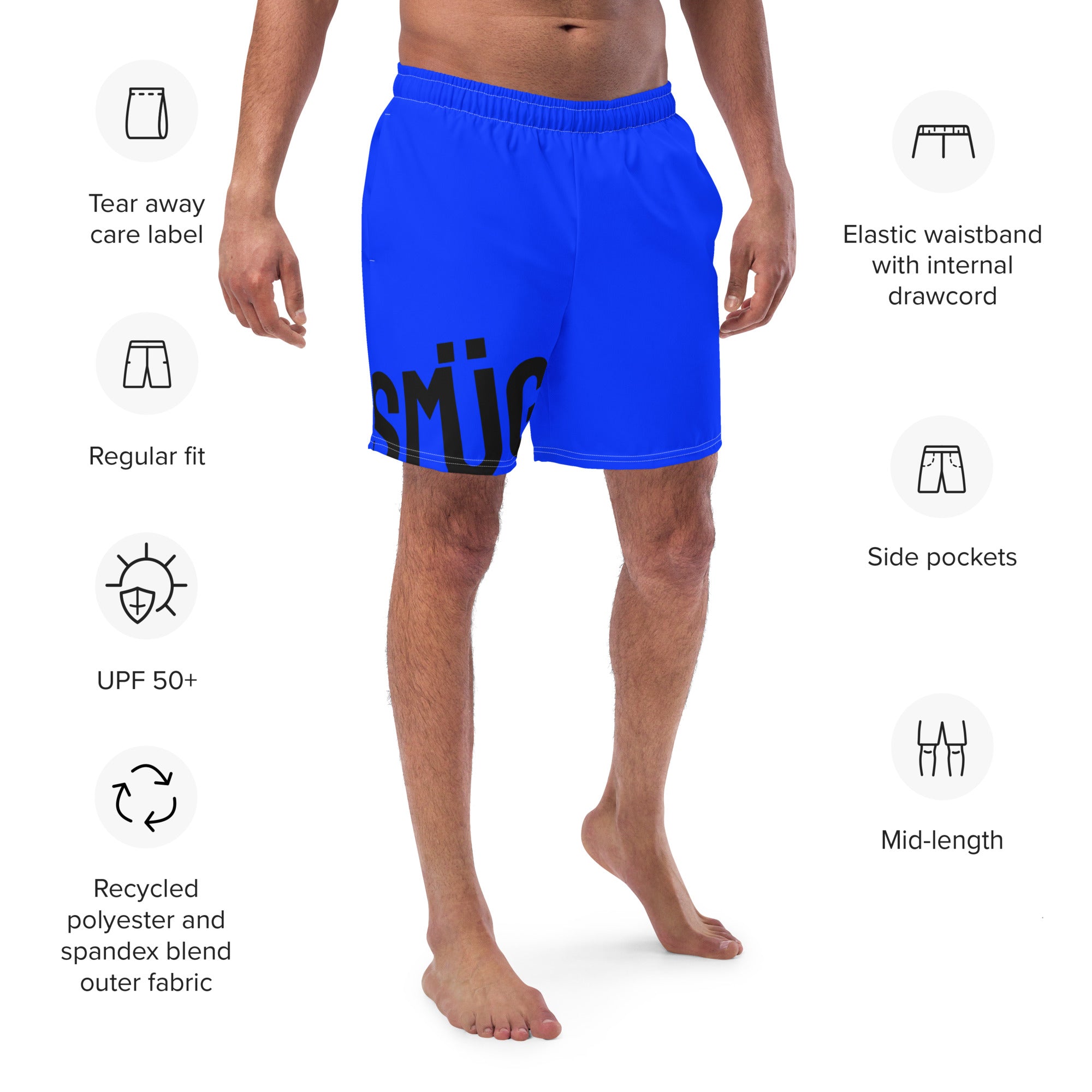 SMÜG Blue Swim  Trunks 