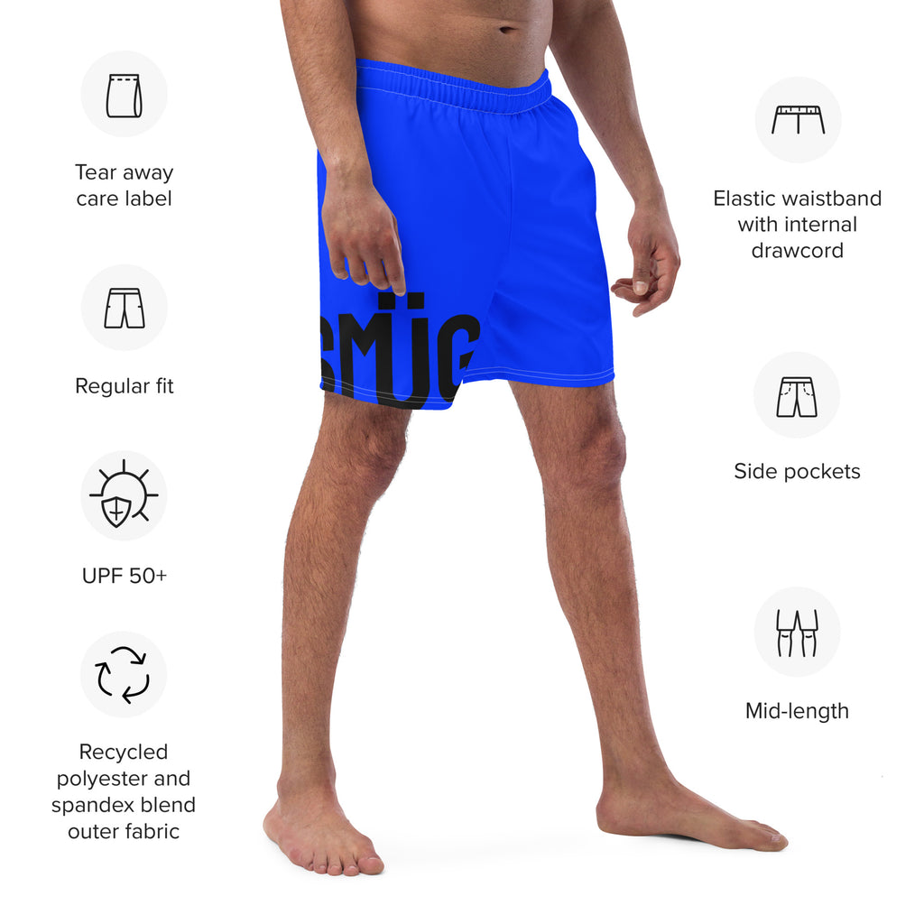 SMÜG LOGO BLUE SWIM TRUNKS 
