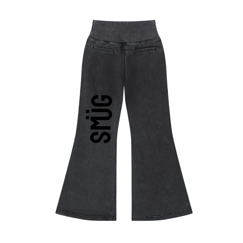 Vintage Washed Flared Fleece Pants