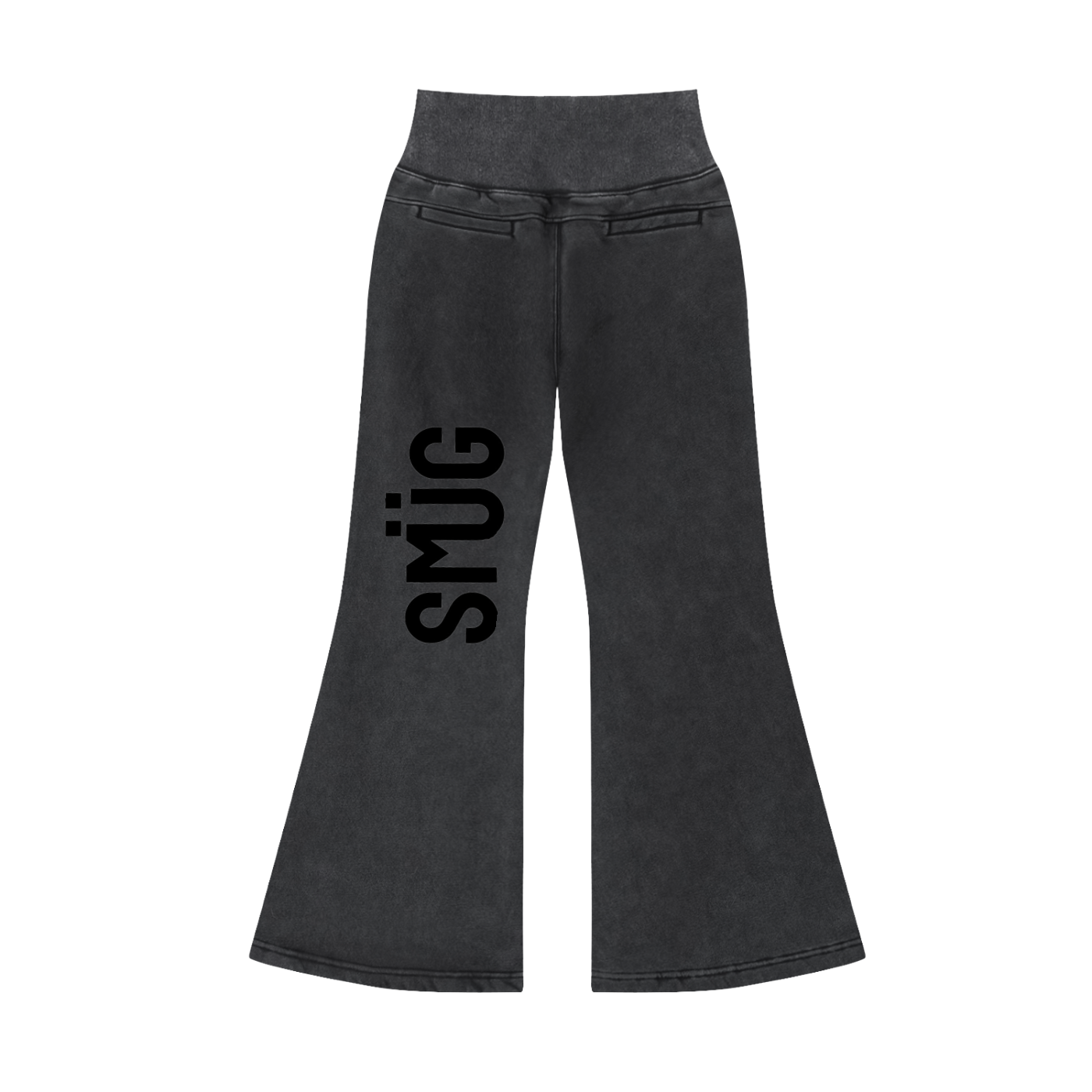 Vintage Washed Flared Fleece Pants