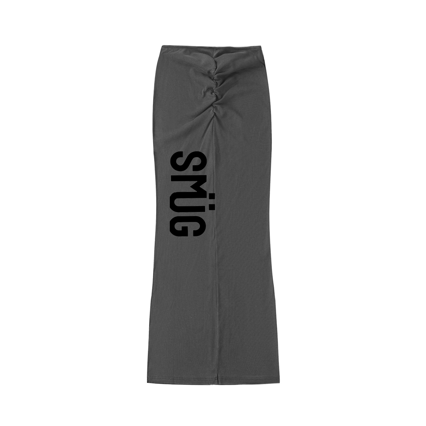 Dyed Washed Drawstring Maxi Skirt