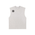 Raw Edge Cotton Tank Top